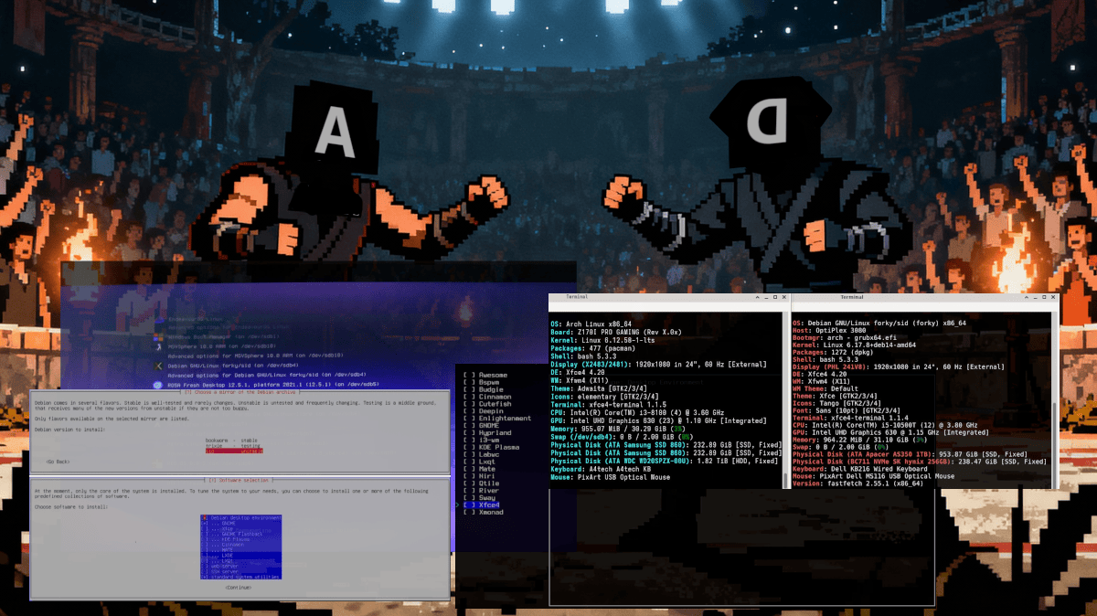 ArchLinux или Debian Sid